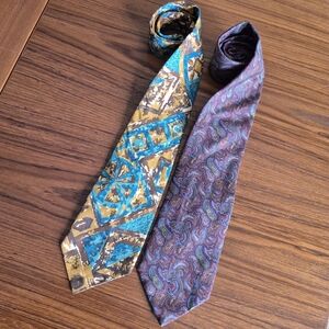 Vintage Multicolor Paisley Men's Ties